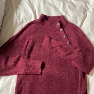 Red crew neck j.crew sweater